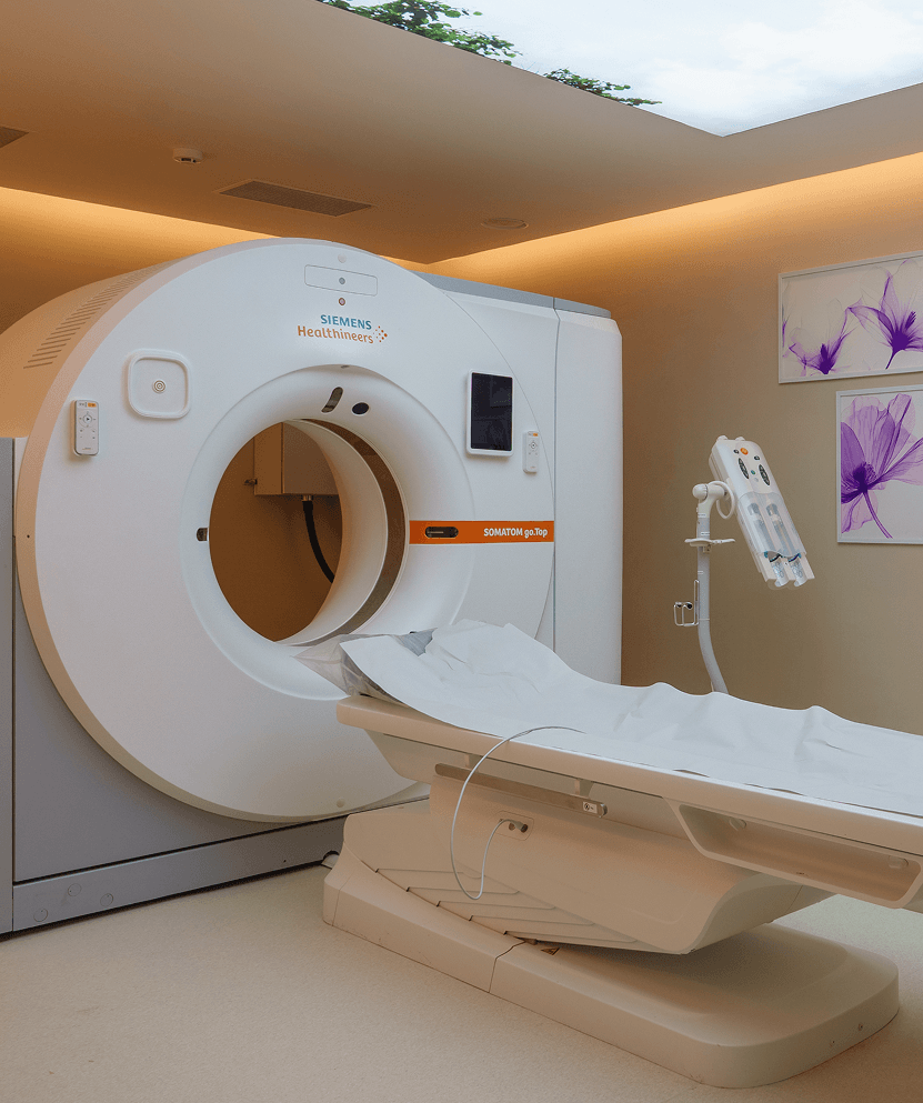 Cent CT scan room with Siemens scanner